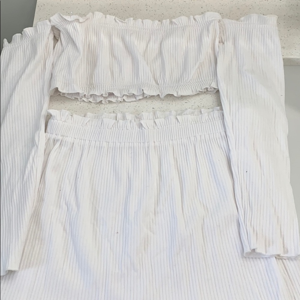 NWT White Two-Piece Set